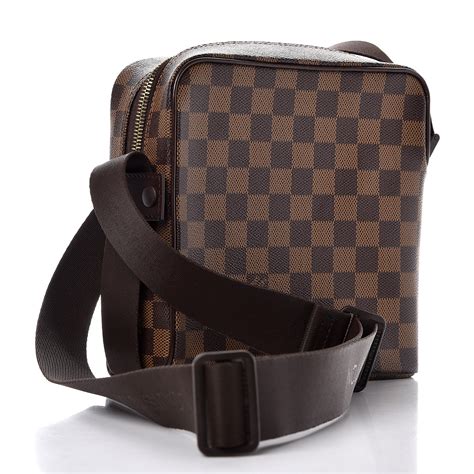 louis vuitton damier ebene olav pm messenger bag|Louis Vuitton Olav PM Damier Ebene Canvas Messenger Bag on .